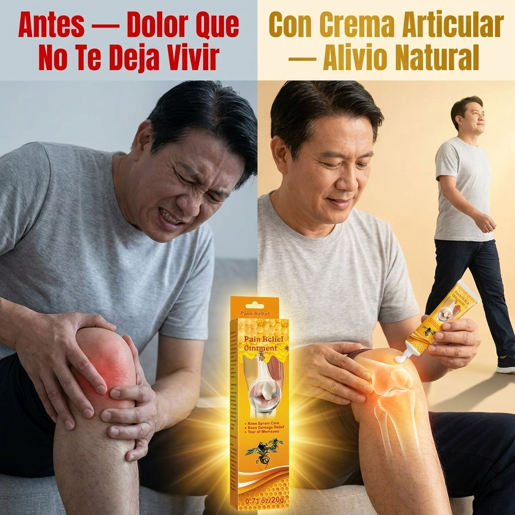 Crema Articular de Veneno de Abeja — Alivia El Dolor De Rodillas, Músculos y Articulaciones Naturalmente 🐝