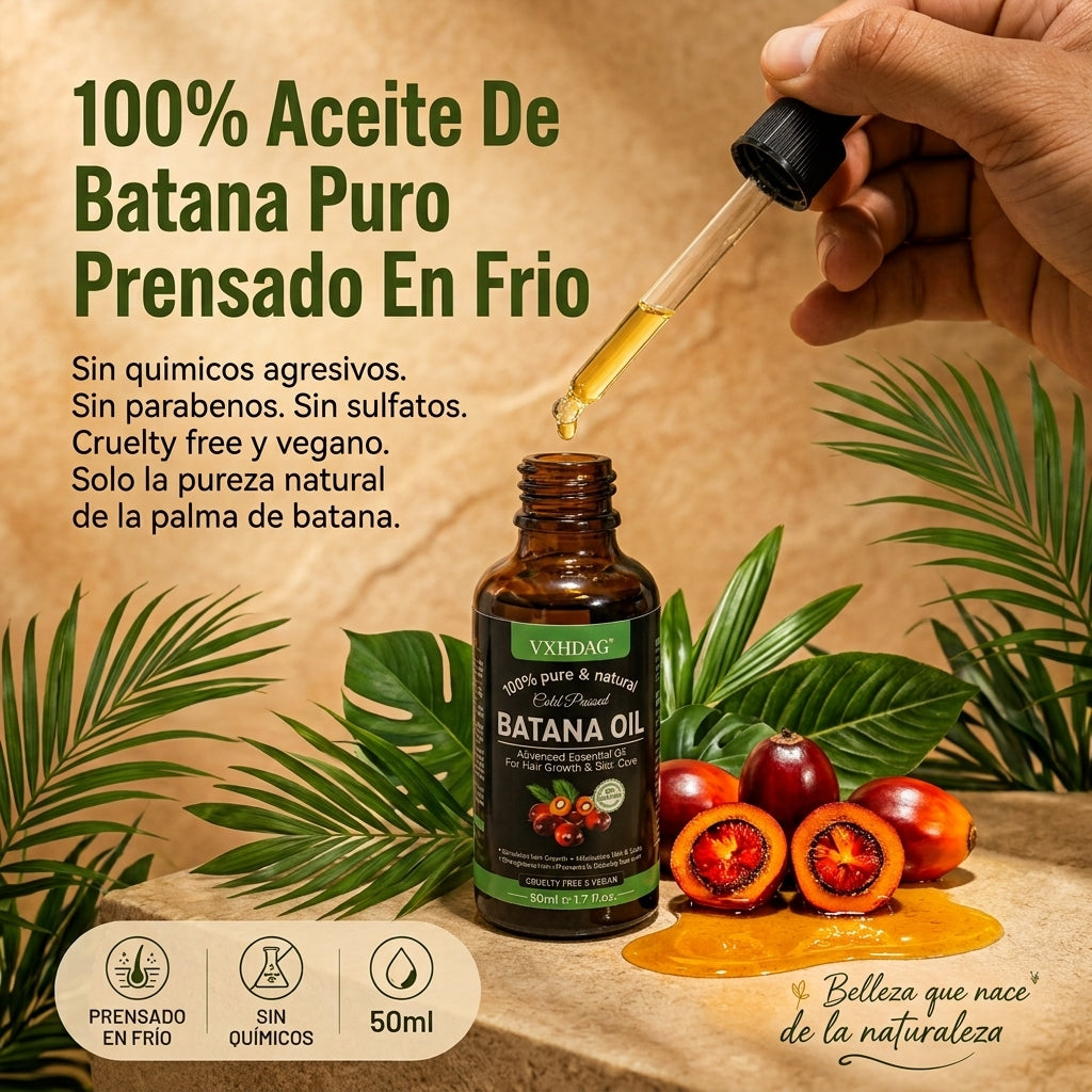 Aceite de Batana VXHDAG — El Secreto Natural Para Cabello Largo, Fuerte y Brillante en Semanas 🌿