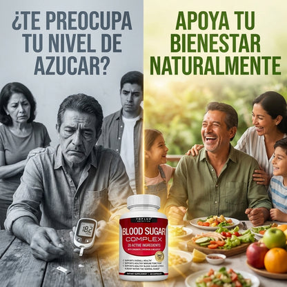 Blood Sugar Complex — Controla Tu Azúcar Naturalmente Con 20 Ingredientes Activos 🌿