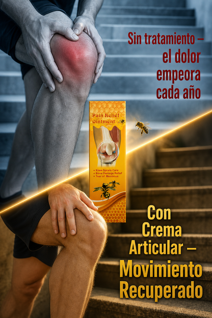Crema Articular de Veneno de Abeja — Alivia El Dolor De Rodillas, Músculos y Articulaciones Naturalmente 🐝