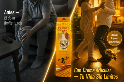 Crema Articular de Veneno de Abeja — Alivia El Dolor De Rodillas, Músculos y Articulaciones Naturalmente 🐝