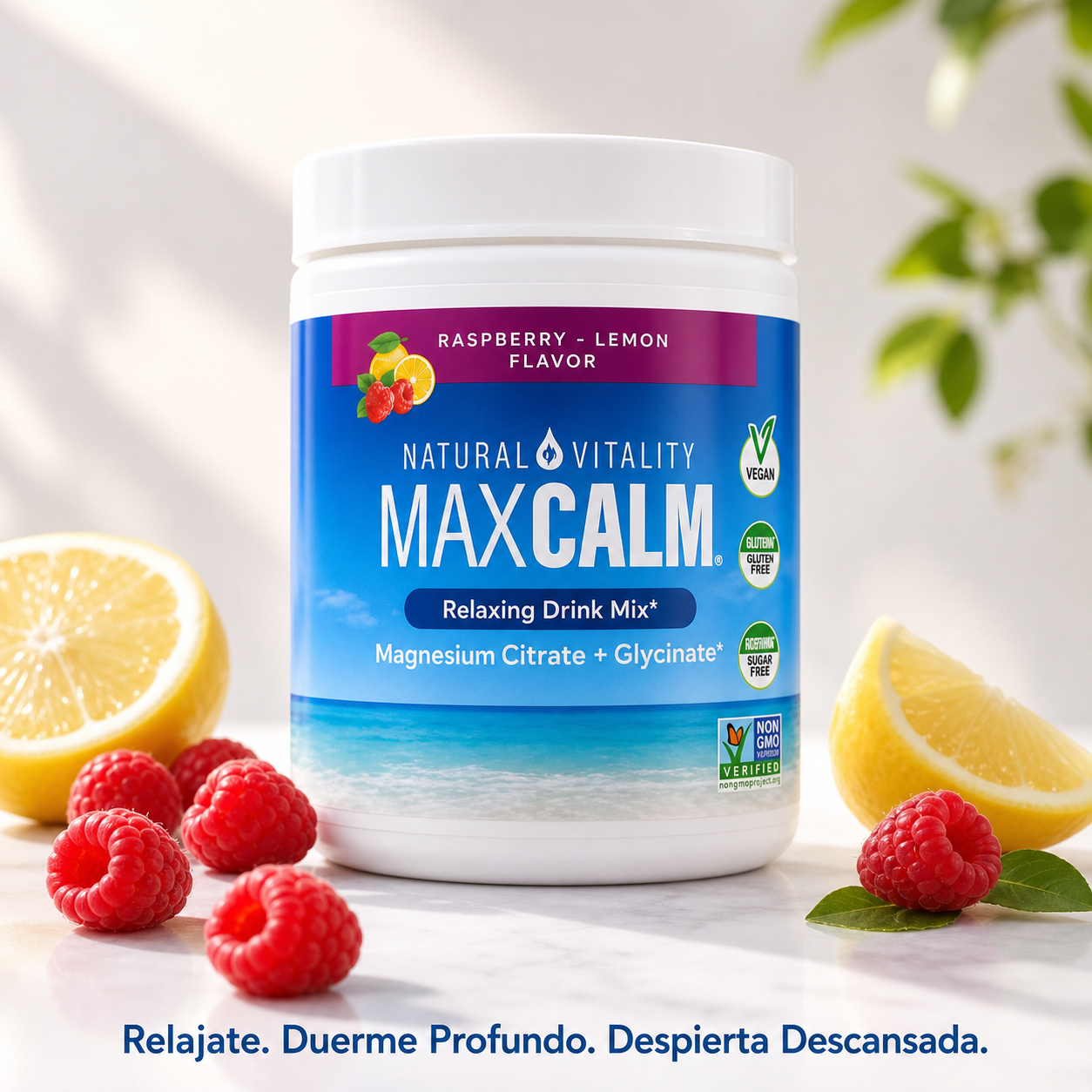 Max Calm — La Bebida Relajante Con Magnesio Que Te Ayuda a Desconectarte, Dormir Profundo y Despertar Descansada 😴🫐