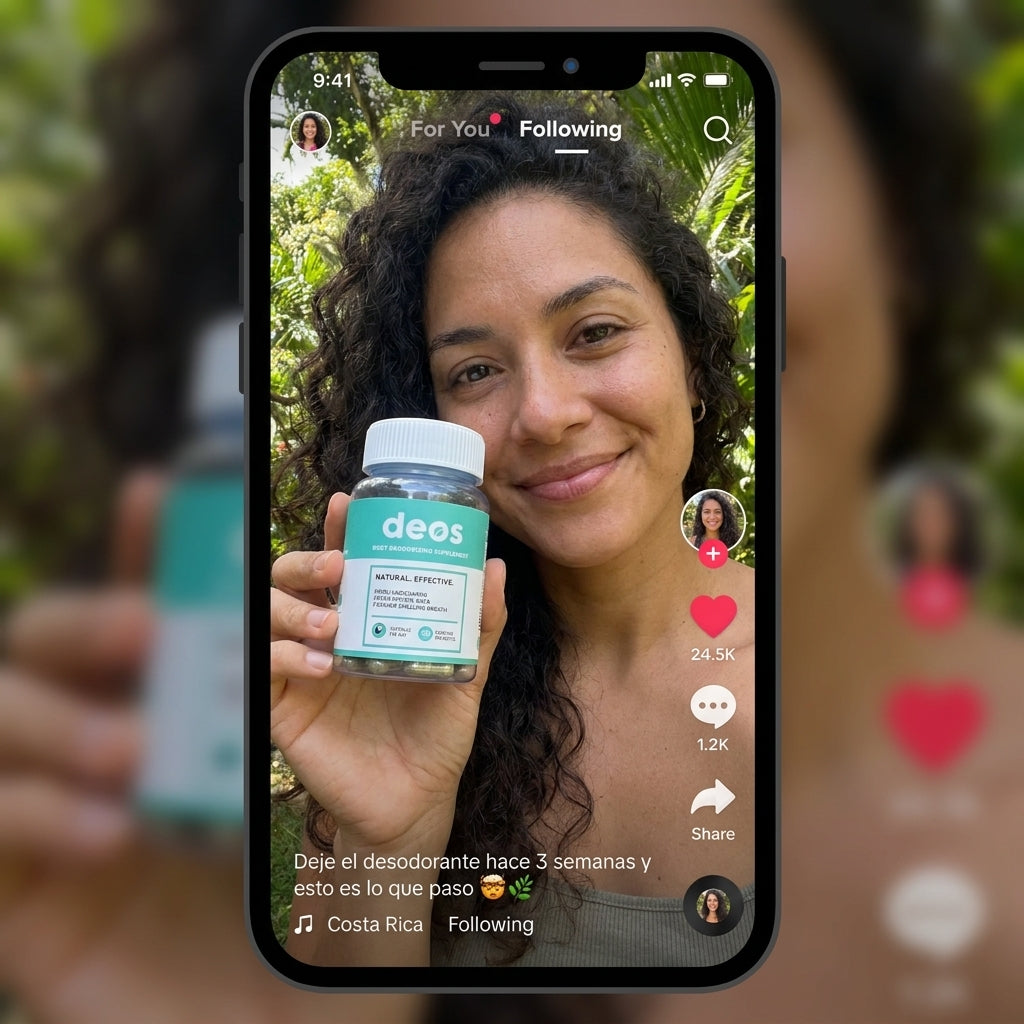 DEOS — Elimina el Mal Olor Corporal Desde Adentro Sin Desodorante 🌿