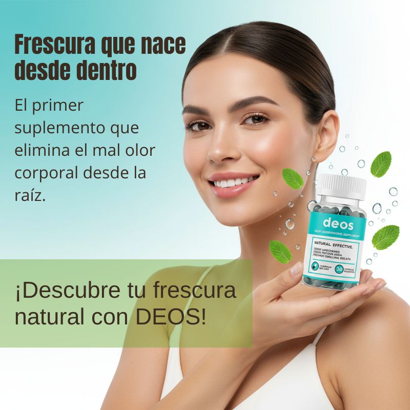 DEOS — Elimina el Mal Olor Corporal Desde Adentro Sin Desodorante 🌿
