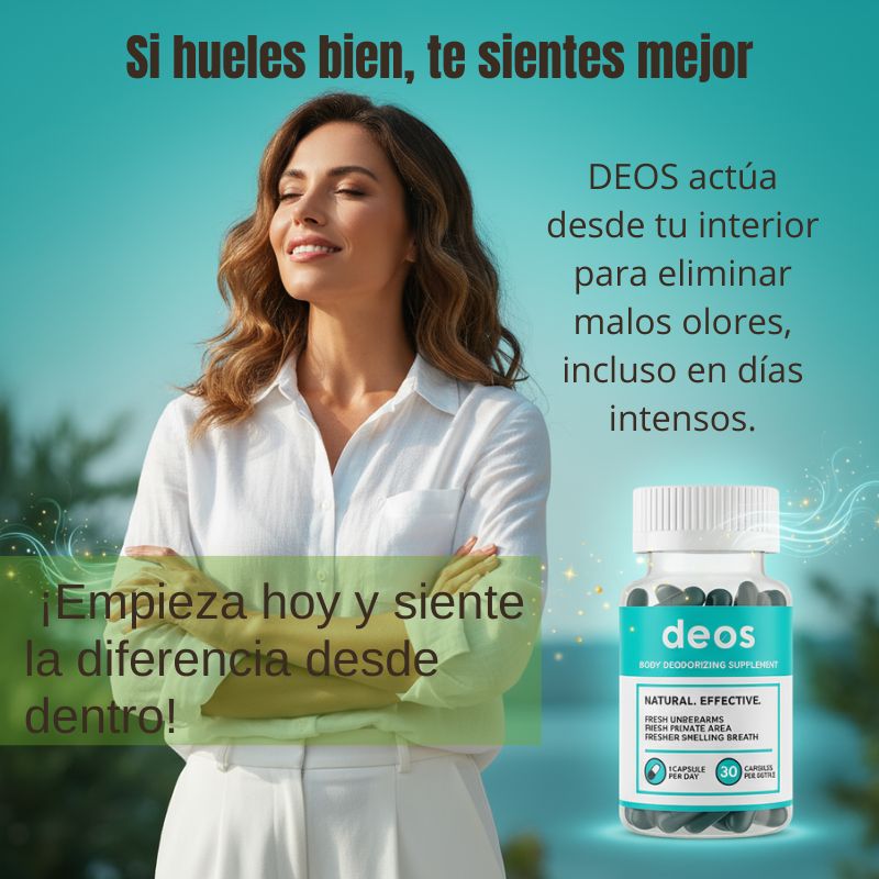 DEOS — Elimina el Mal Olor Corporal Desde Adentro Sin Desodorante 🌿
