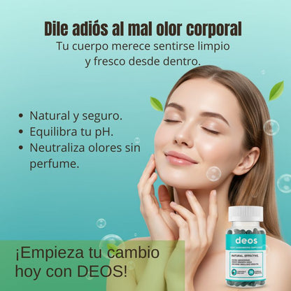 DEOS — Elimina el Mal Olor Corporal Desde Adentro Sin Desodorante 🌿