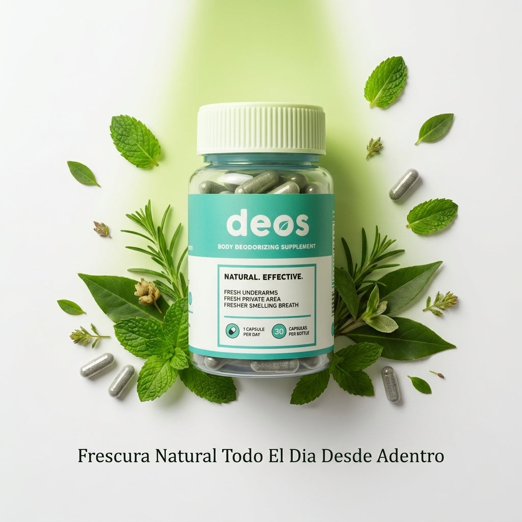 DEOS — Elimina el Mal Olor Corporal Desde Adentro Sin Desodorante 🌿