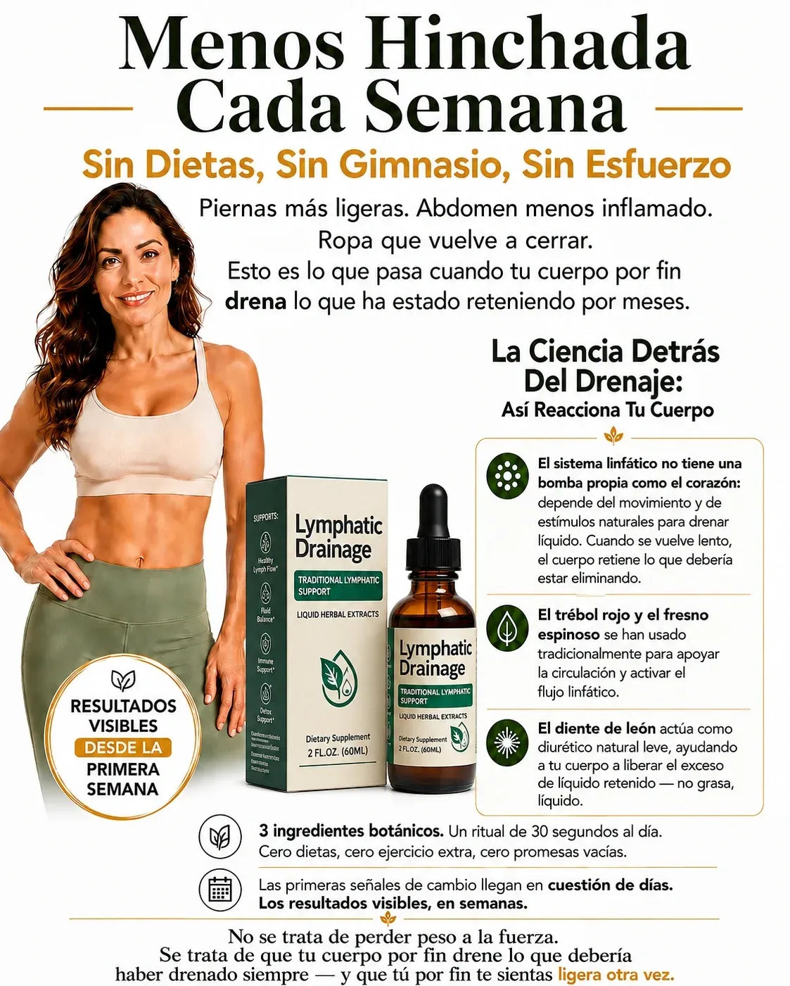 Drenaje Linfático — Elimina La Hinchazón, Activa Tu Sistema Linfático y Siéntete Liviana Naturalmente 🌿