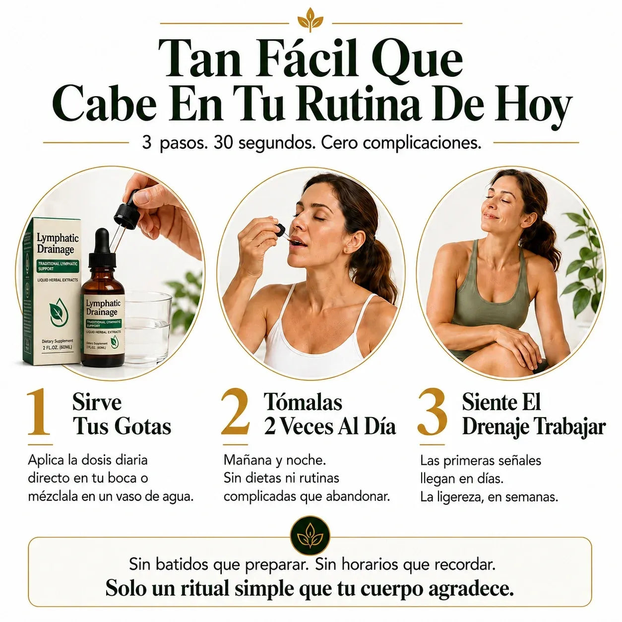 Drenaje Linfático — Elimina La Hinchazón, Activa Tu Sistema Linfático y Siéntete Liviana Naturalmente 🌿